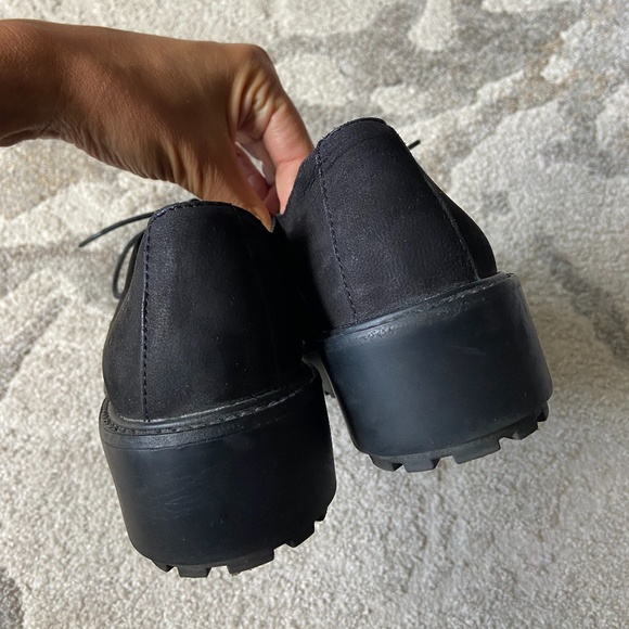 Eileen Fisher // Oath Platform Oxford Woven Leather Lace Up Shoe // Size 6 - Picture 8 of 11